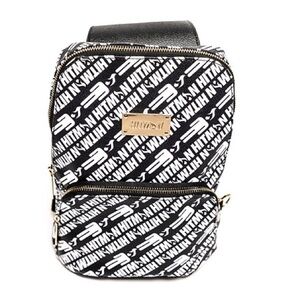 Black and White Mini Backpack